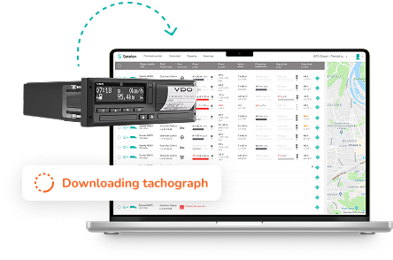 Download tachograph and driver card